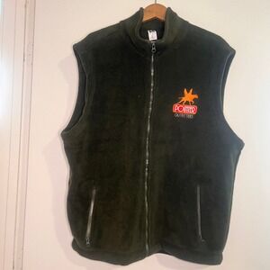 Pointer Outfitters Wingshooting Argentina Fleece Vest Mens Large Olive Green Zip